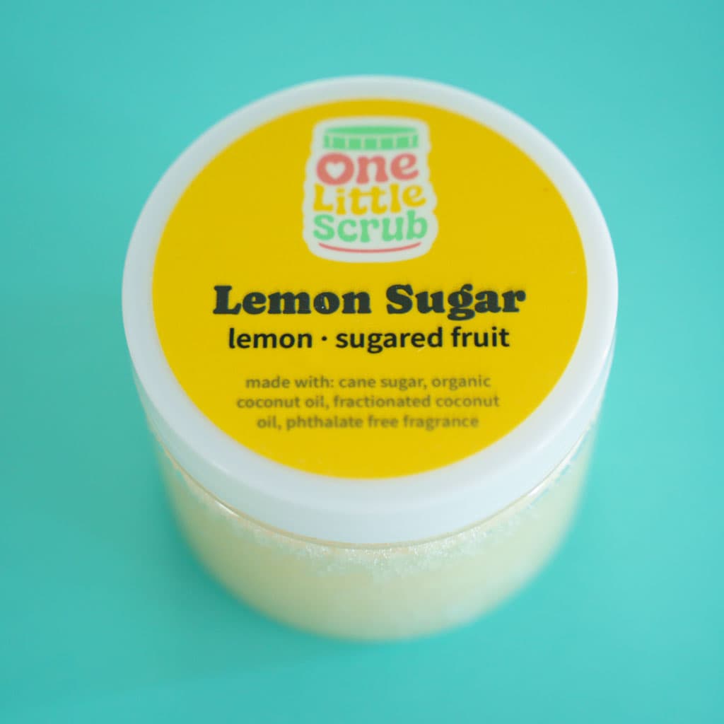 Lemon Sugar sugar scrub jar