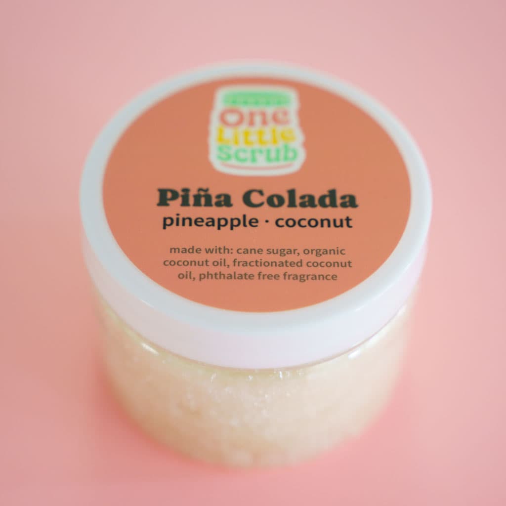 Piña Colada sugar scrub jar